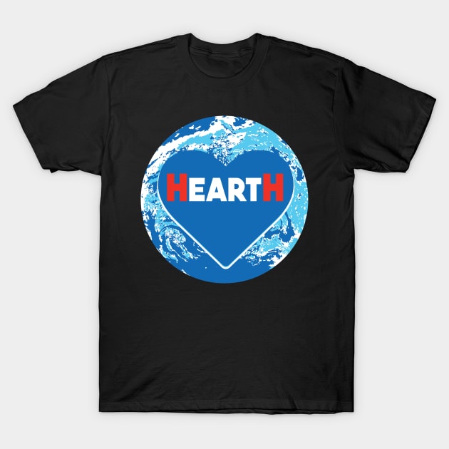 HeartH- Love The Planet T-Shirt by jazzworldquest